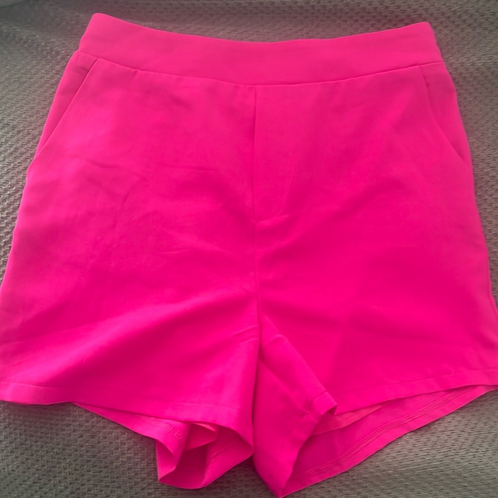 Hot pink shorts